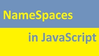 NameSpaces in JavaScript