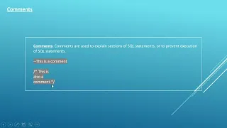 23 Essential SQL - Comments Data Analysis Essentials