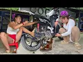 Download Lagu Strong repair girl: On-site repair of an ultra-compact mini milling machine. sell old car..