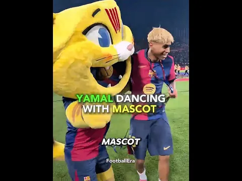 Lamine Yamal & Keyne’s Funniest Mascot Moment 😂🔥