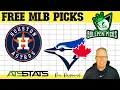 Houston Astros vs Toronto Blue Jays Prediction 22 - Free MLB Picks