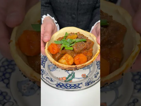 Ekmek Çanağında Güveç | Stew Bread Bowl #busezeynep #stew