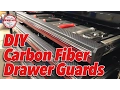 CHEAP DIY Snap-on Toolbox Drawer Edge Guards Carbon Fiber Wrap
