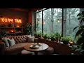 Download Lagu Relaxing Jazz Music in a Cozy Coffee Shop ☕ Smooth Coffee Jazz Vibes by the Forest Edge Café