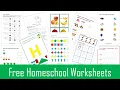 MegaWorkbook - Free Worksheets For Preschool And Kindergarten