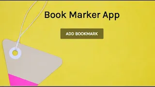 Book Marker App in VanillaJS