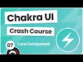 Chakra UI Crash Course - Card Component