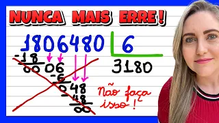 NUNCA MAIS ERRE UMA DIVISÃO. APRENDA COMO FAZER DIVISÃO AGORA!!! EXPLICAÇÃO DO CONTEÚDO! 📚🚀
