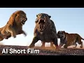 Lagu Simba and Shere Khan vs Andrewsarchus Rakhan: Rise of the Ancient Predator – AI Short Film