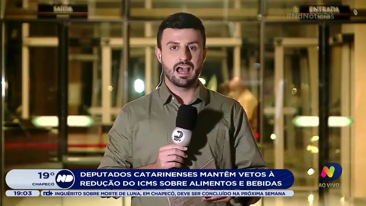 Deputados mantêm vetos à redução do ICMS sobre alimentos e bebidas'