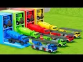 Download Lagu Garage with Colors - ALL MIXER TRUCK WITH DOUBLE FLATBED TRAILER TRUCK, KENWORTH, KAMAZ, MAGIRUS
