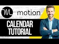 Motion Calendar Tutorial How to Use Calendar in Motion