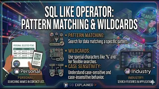 SQL LIKE Operator Explained Pattern Matching with Wildcards SQL Tutorial for Beginners