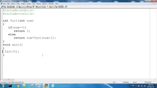 Factorial By Recursion In C