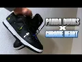 Custom Chrome Heart Dunks