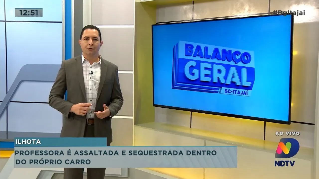 Professora é assaltada e sequestrada dentro do próprio carro em Ilhota