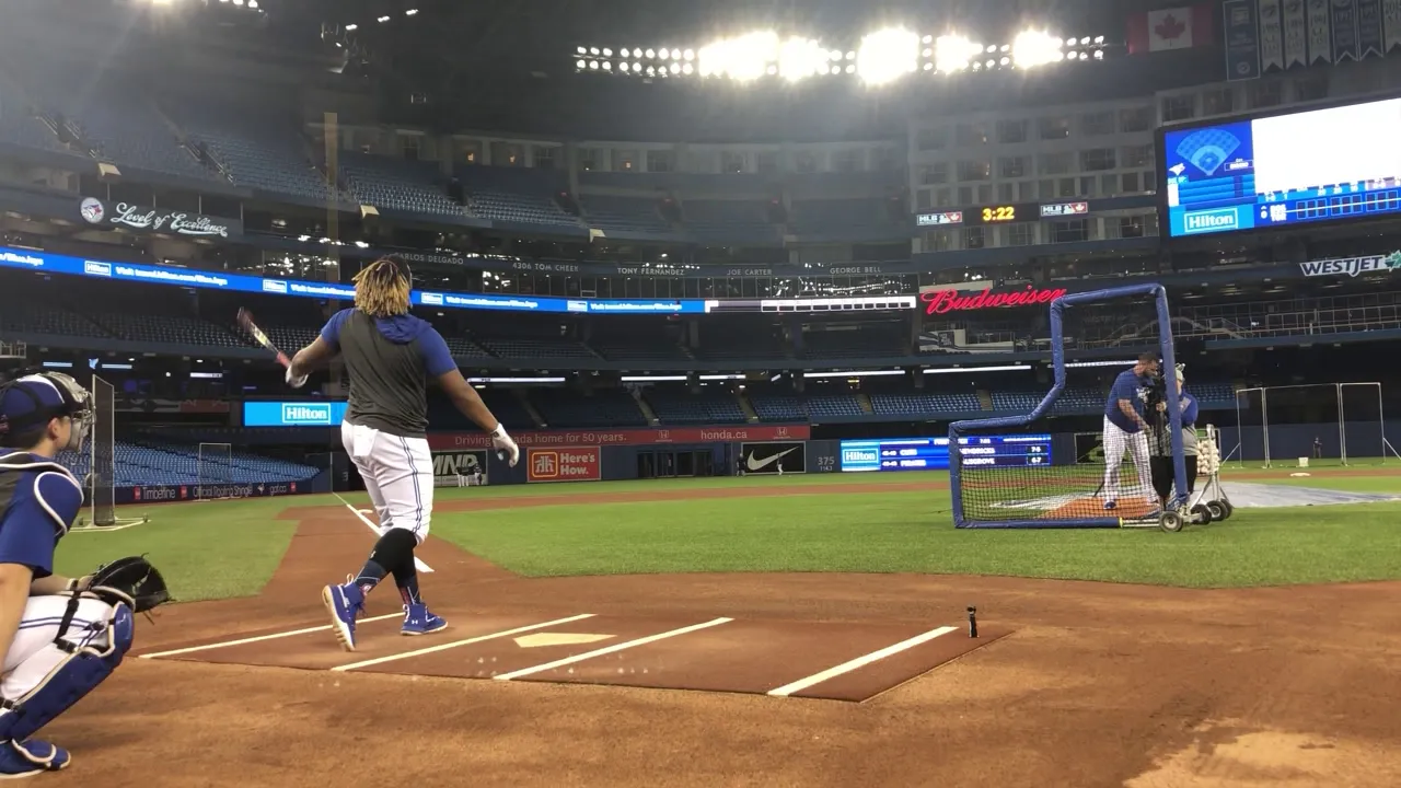 Vlad Guerrero Jr. LAUNCHES to practice for Home Run Derby