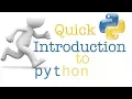 Lecture 3 Quick Introduction to Python