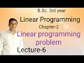 Linear programming problem Bsc 3rd year L-6 Jitendra kumar