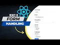 React Js Form Handling - React Js Tutorial