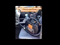 Vacuuming car interior Ridgid WD0319 cordless 3 gallon vacuum