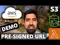 Generate AWS S3 presigned Url with Lambda - Demo