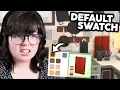 building a house in The Sims 4 using *ONLY DEFAULT SWATCHES*