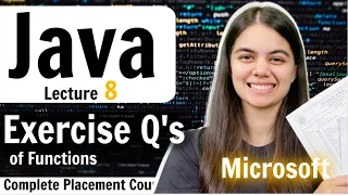 Functions in Java Practice Questions Complete Placement Course Lecture 8