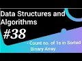Count no of 1s in Sorted Binary Array Data Structures and Algorithms