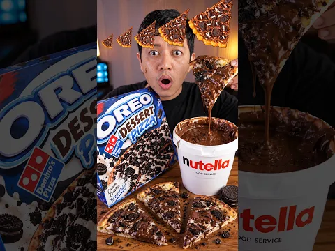 Oreo Pizza Nutella Challenge🍫🍕