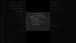 Breaking Free Using Labeled Statements in Java