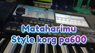style mataharimu by sridevi untuk korg pa600 dan sodaranya 