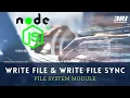 How to Use Write File Write File Sync How to Write File in Node js Tutorial 3RI Technologies