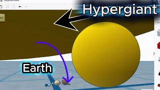 Tinkercad Tutorial Hypergiant Star to Scale Next To Our Solar System 3D Modeling