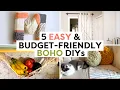 5 Budget-Friendly Boho Decor DIYs DIY Boho Decor