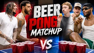 Lonzo Ball and Gelo Ball vs Betr Derek and Betr Jojo BEER PONG (w/ Jake Paul and Le'Veon Bell)