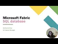Create SQL database in Microsoft Fabric