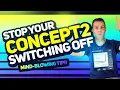 How to Stop the Concept 2 Monitor Turning Off