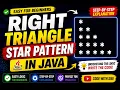Triangle Star Pattern in Java Easy Logic for Beginners