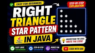 Triangle Star Pattern in Java Easy Logic for Beginners