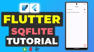 Flutter SQFlite CRUD Tutorial SQL Database Storage In Flutter using SQLite
