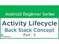 Android Tutorial Activity Life Cycle STACK concept Part - 3
