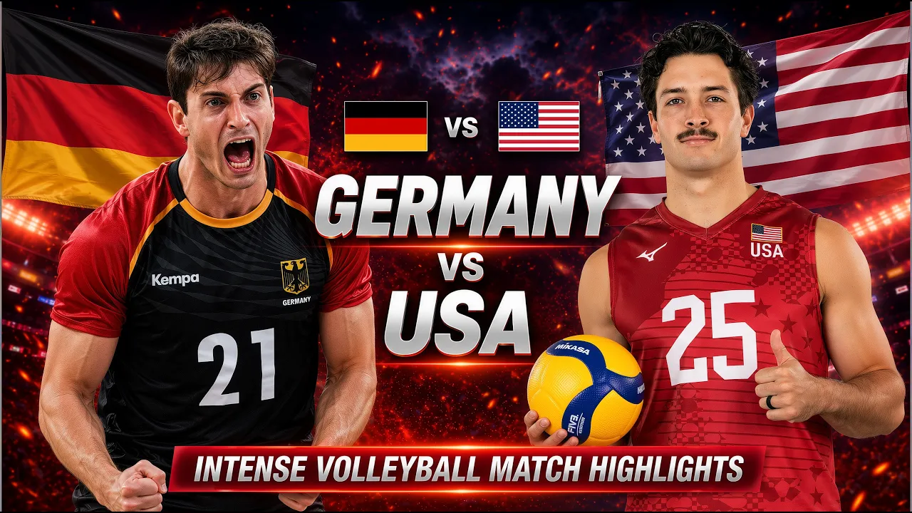 Germany vs USA Epic Volleyball Battle Highlights
