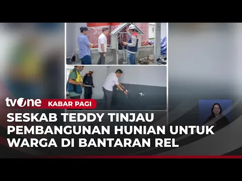 Didampingi Direktur PT KAI Seskab Teddy Tinjau Perkembangan Pembangunan Hunian Warga Senen