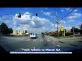 Driving From Athens to Macon Georgia