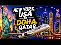 The World s Most Geopolitical Flight Qatar QR702 New York Lights the Alps Doha Desert Sunset