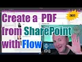 Create a PDF from SharePoint Data using Power Apps and Power Automate flow for free