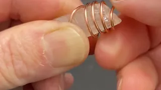 HOW TO Wire-Wrap Crystals for Beginners Crystal Point Wire Wrap Tutorial Wire-Wrapping Tutorials