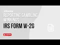 Do I Have To Report Winnings from Gambling On My Taxes? Watch This | IRS Form W-2G