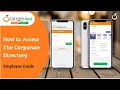 How to access the Corporate Directory - ESS Mobile Guide